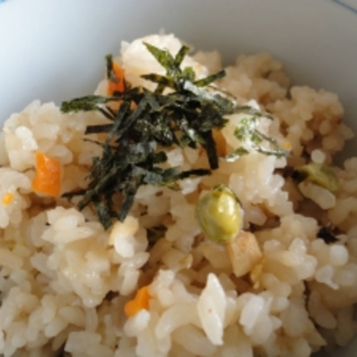 ラーメンや鍋の残りスープで☆うまうま炊き込みご飯